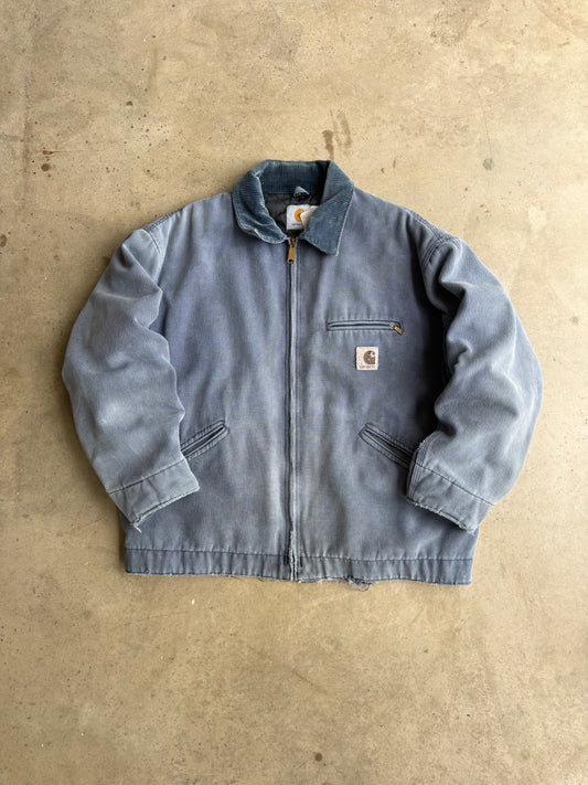 Vintage 90s Faded Blue Carhartt Detroit Tee - XL