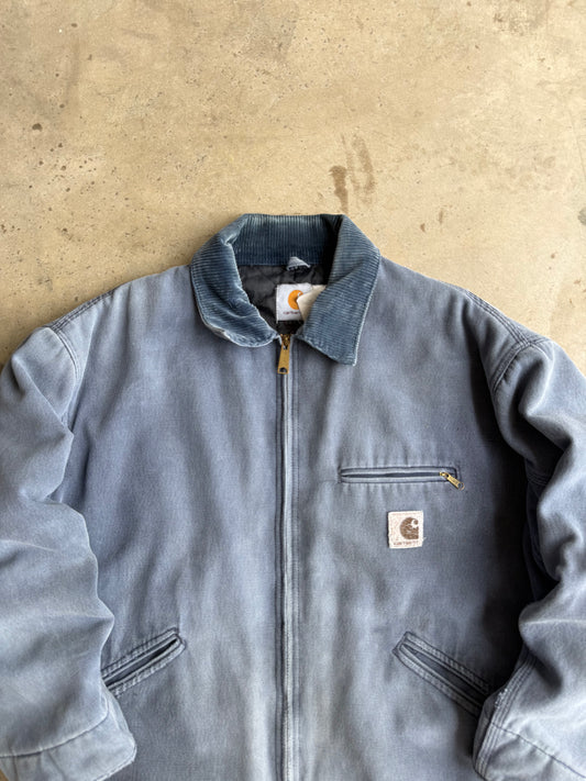 Vintage 90s Faded Blue Carhartt Detroit Tee - XL