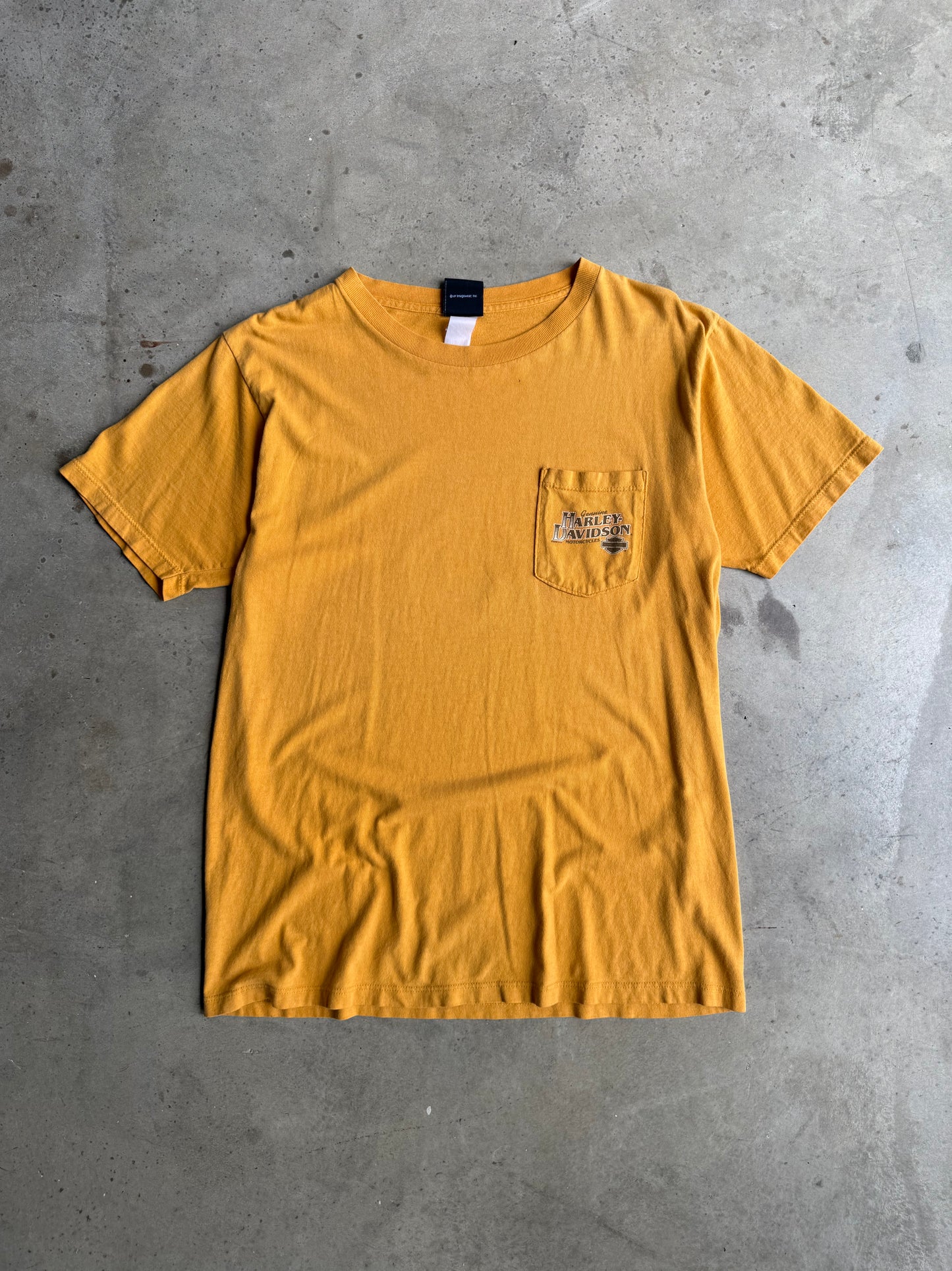 Vintage Yellow Harley Davidson Tee - L