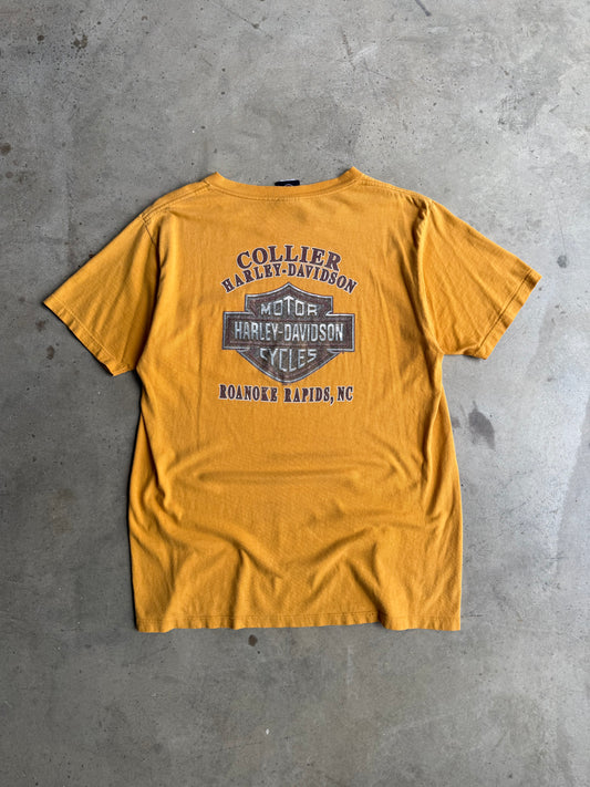 Vintage Yellow Harley Davidson Tee - L