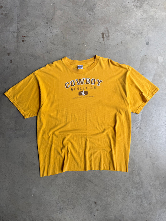 Vintage Cropped University Of Wyoming Tee - L
