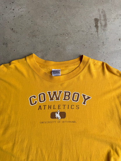 Vintage Cropped University Of Wyoming Tee - L