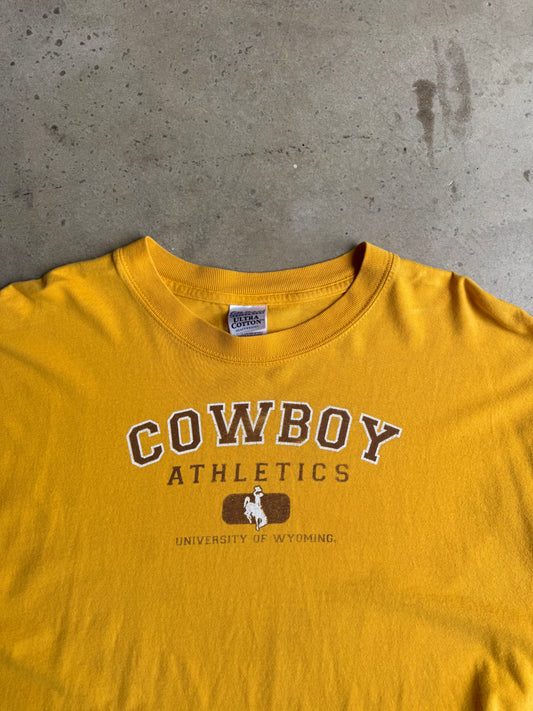Vintage Cropped University Of Wyoming Tee - L