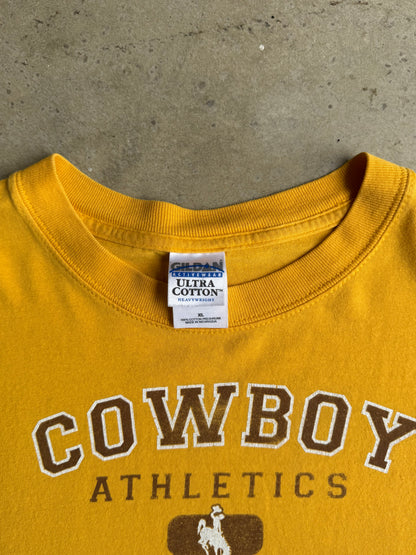 Vintage Cropped University Of Wyoming Tee - L