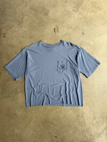 Vintage Blue Cropped Marlboro Country Store Tee - XL