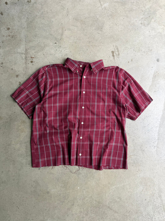 Vintage Covington Red Plaid Button Down Tee - XL