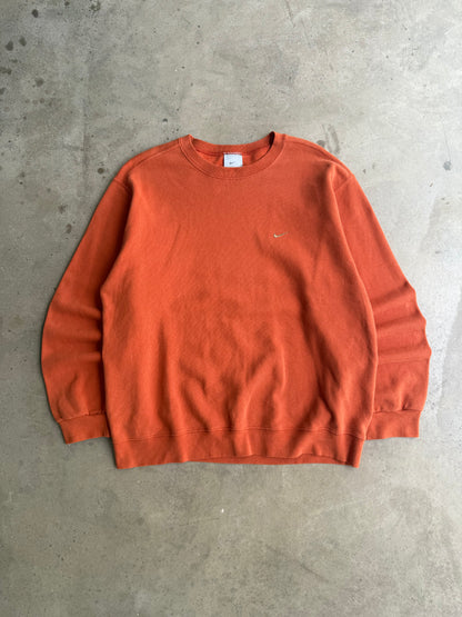 Vintage 2000s Burnt Orange Tonal Nike Crew - L