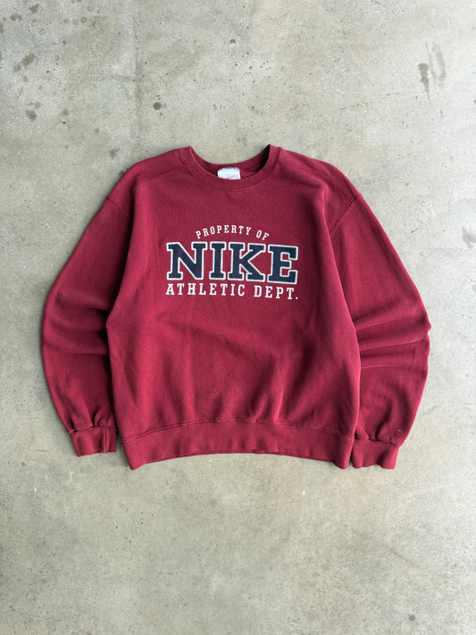 Vintage 90s Property Of Nike Athletic Dept crew - M