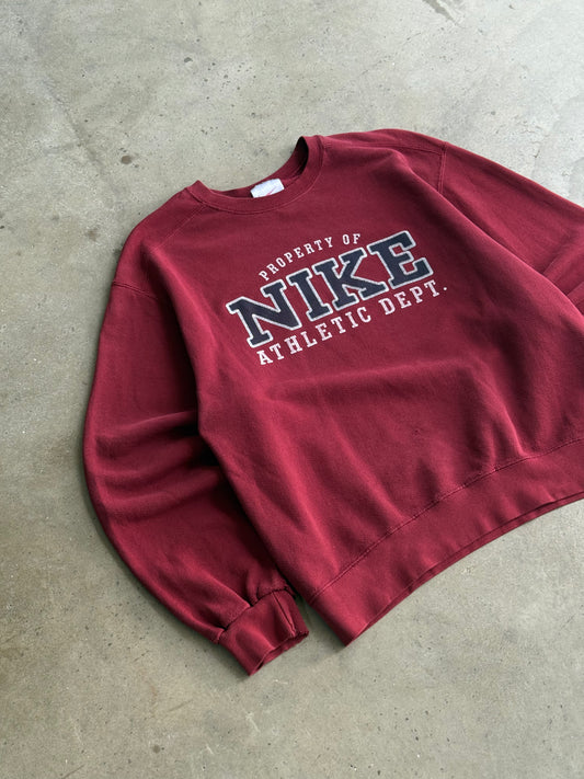 Vintage 90s Property Of Nike Athletic Dept crew - M