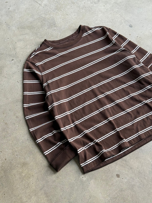 Vintage 2000s Stripped Long Sleeve Tee -  L