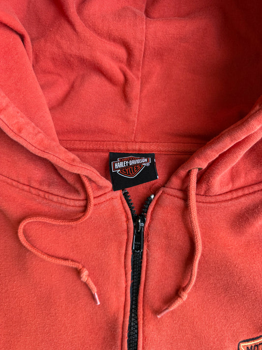 Vintage Harley Davidson Zip Up Hoodie - XL