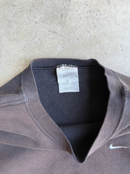 Vintage Faded Black 00s Nike Crew - L