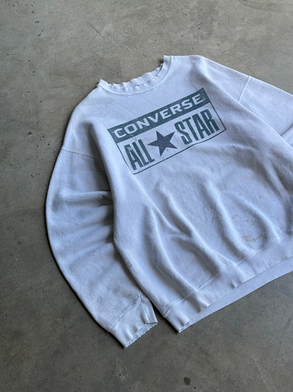 Vintage Distresed and Faded Converse Crew - L