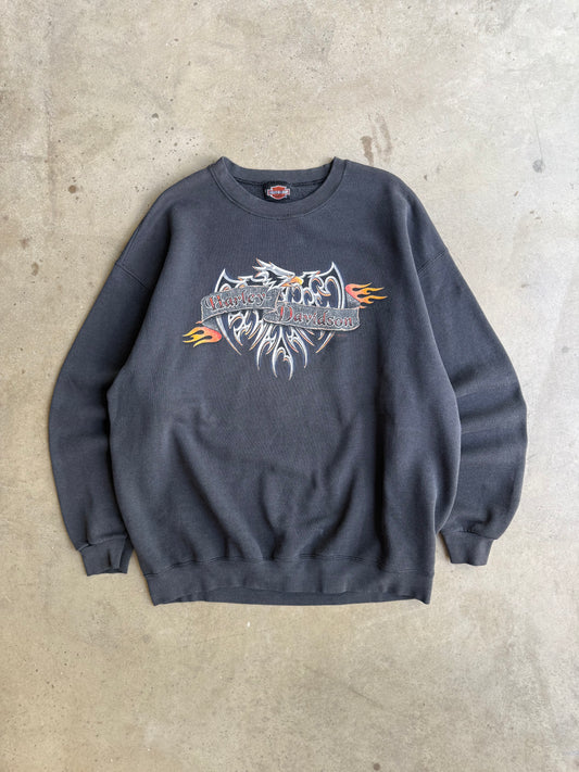Vintage 90s Harley Davidson Crewnekck - XL