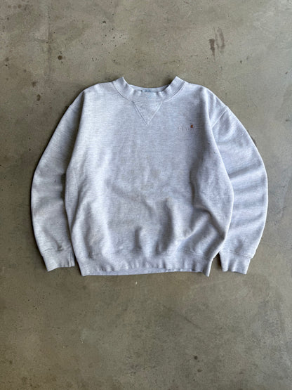 Vintage Heather Grey Carhartt Crew -  L