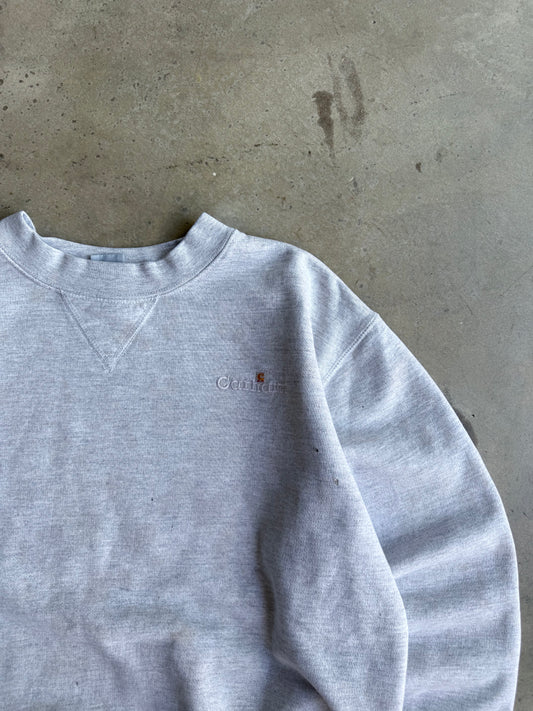 Vintage Heather Grey Carhartt Crew -  L