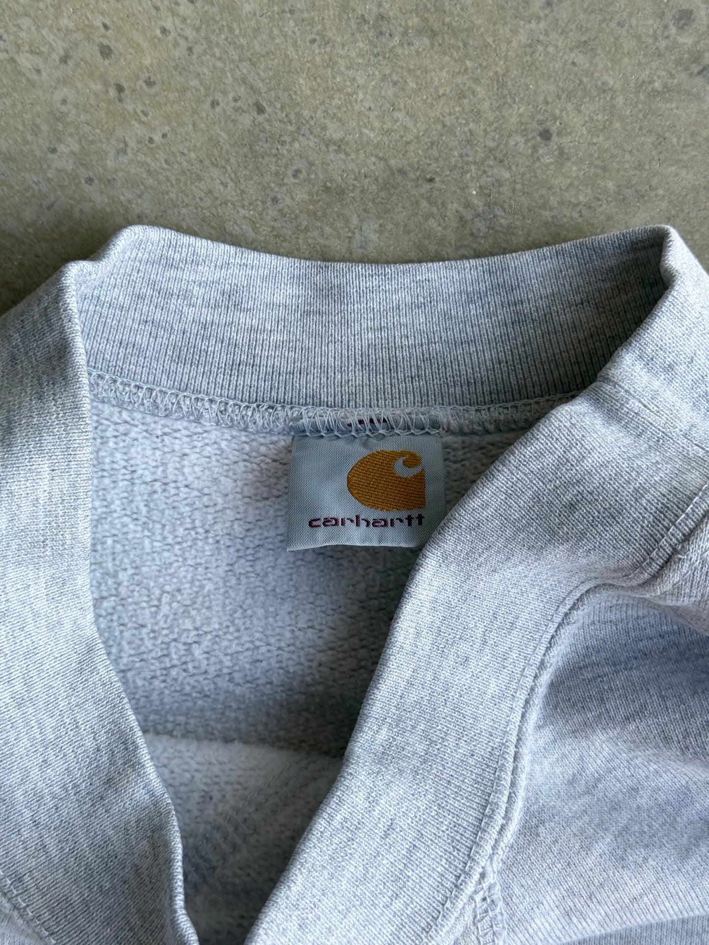 Vintage Heather Grey Carhartt Crew -  L