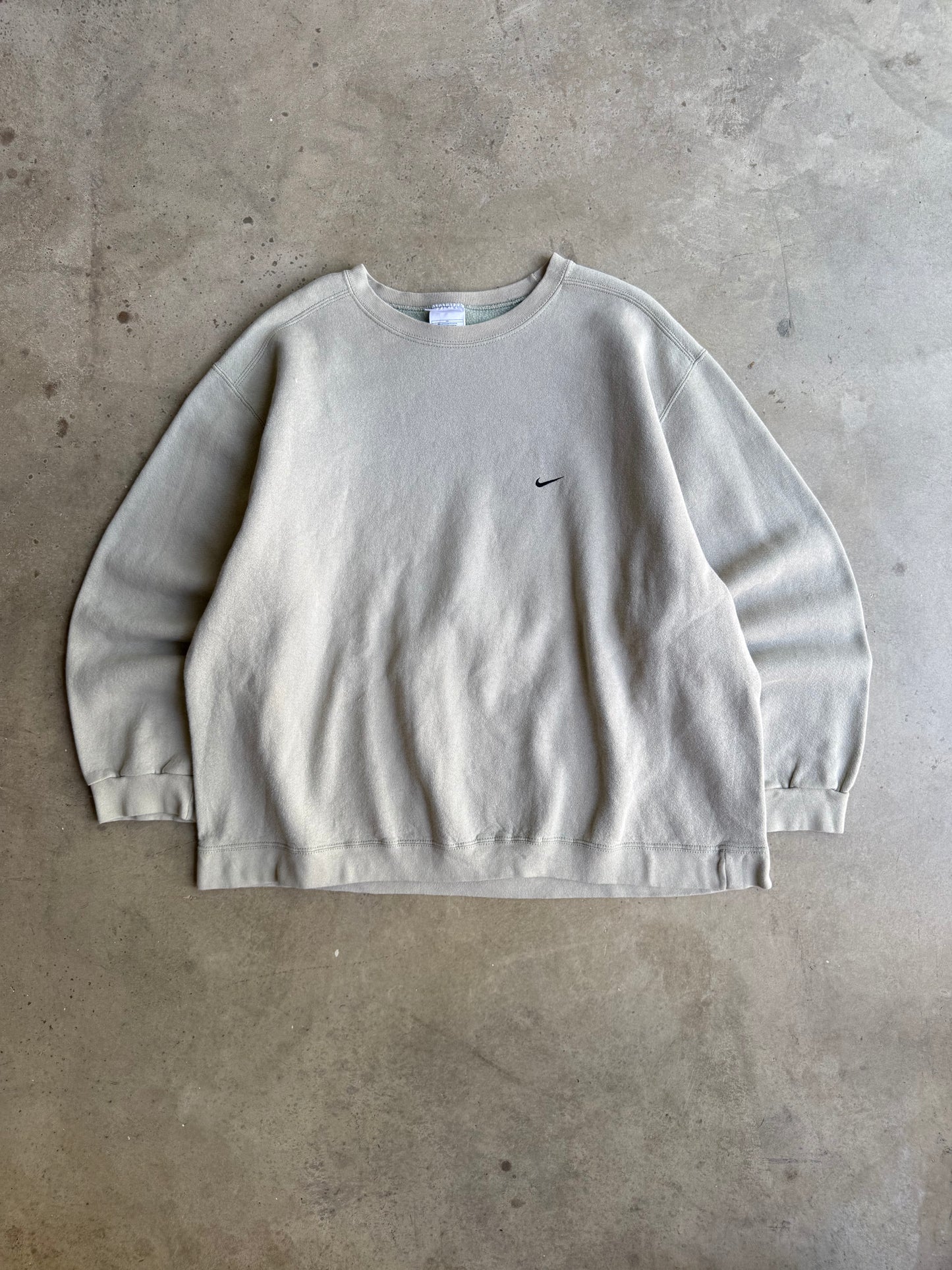 Vintage 90s Nike Sage Green Crew - XXL