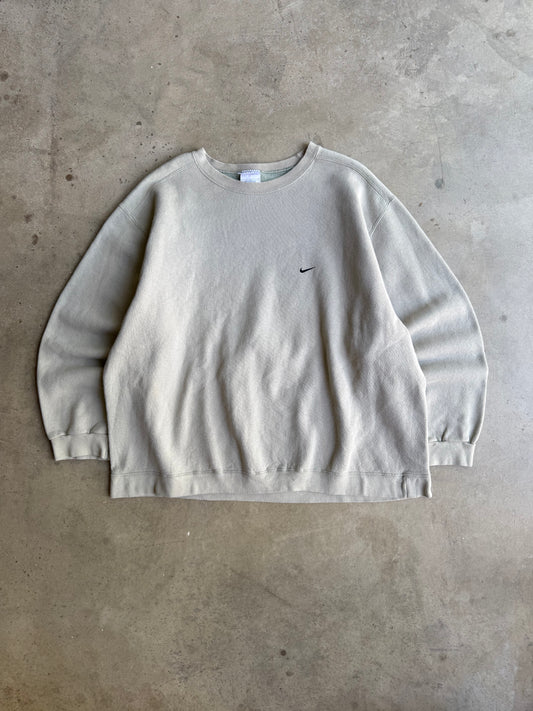 Vintage 90s Nike Sage Green Crew - XXL