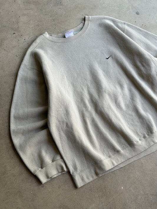 Vintage 90s Nike Sage Green Crew - XXL