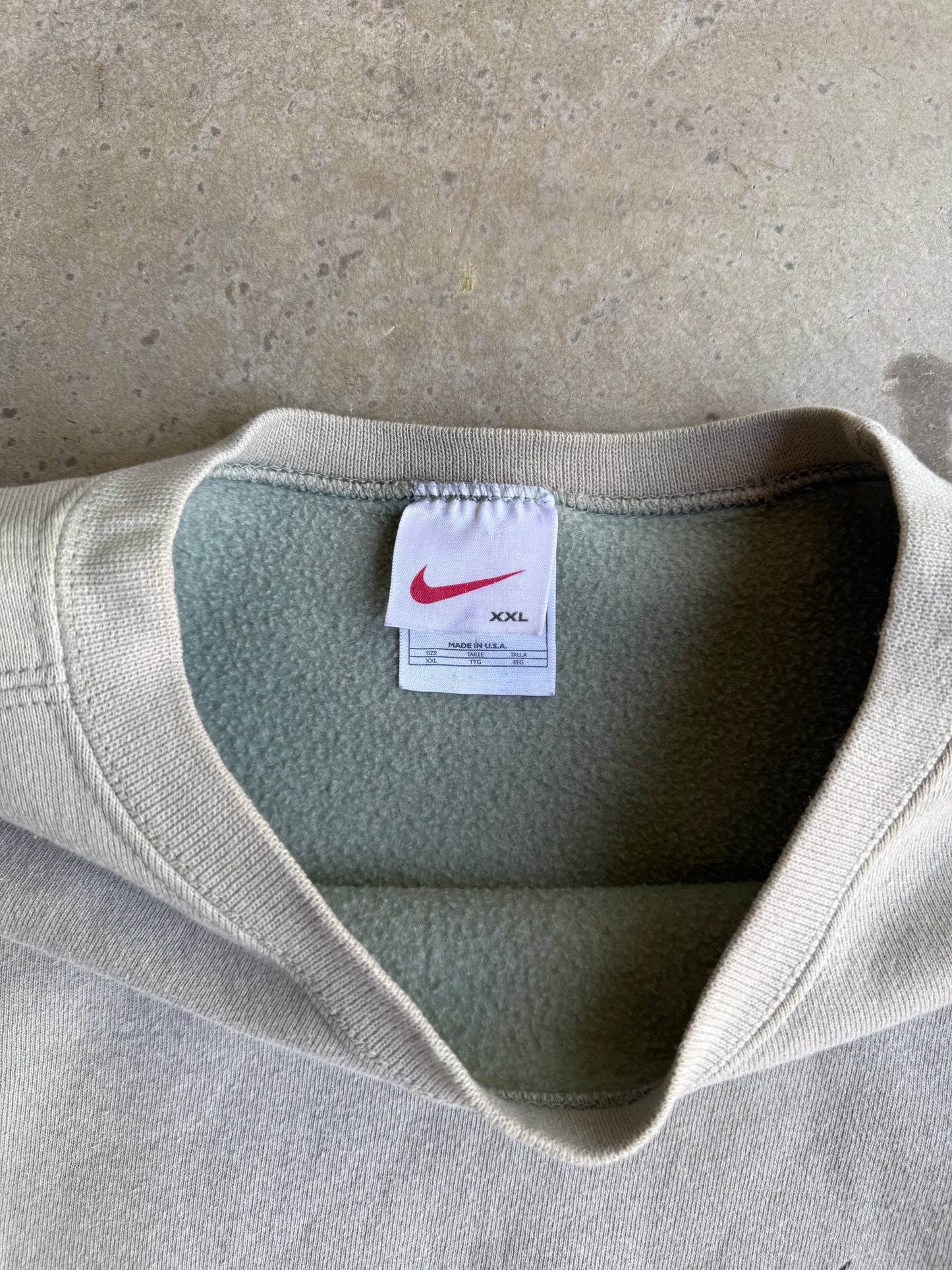 Vintage 90s Nike Sage Green Crew - XXL