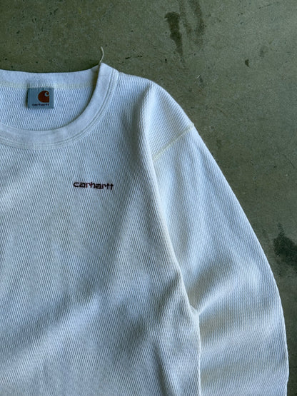 Vintage 90s Long Sleeve Thermal Tee - M