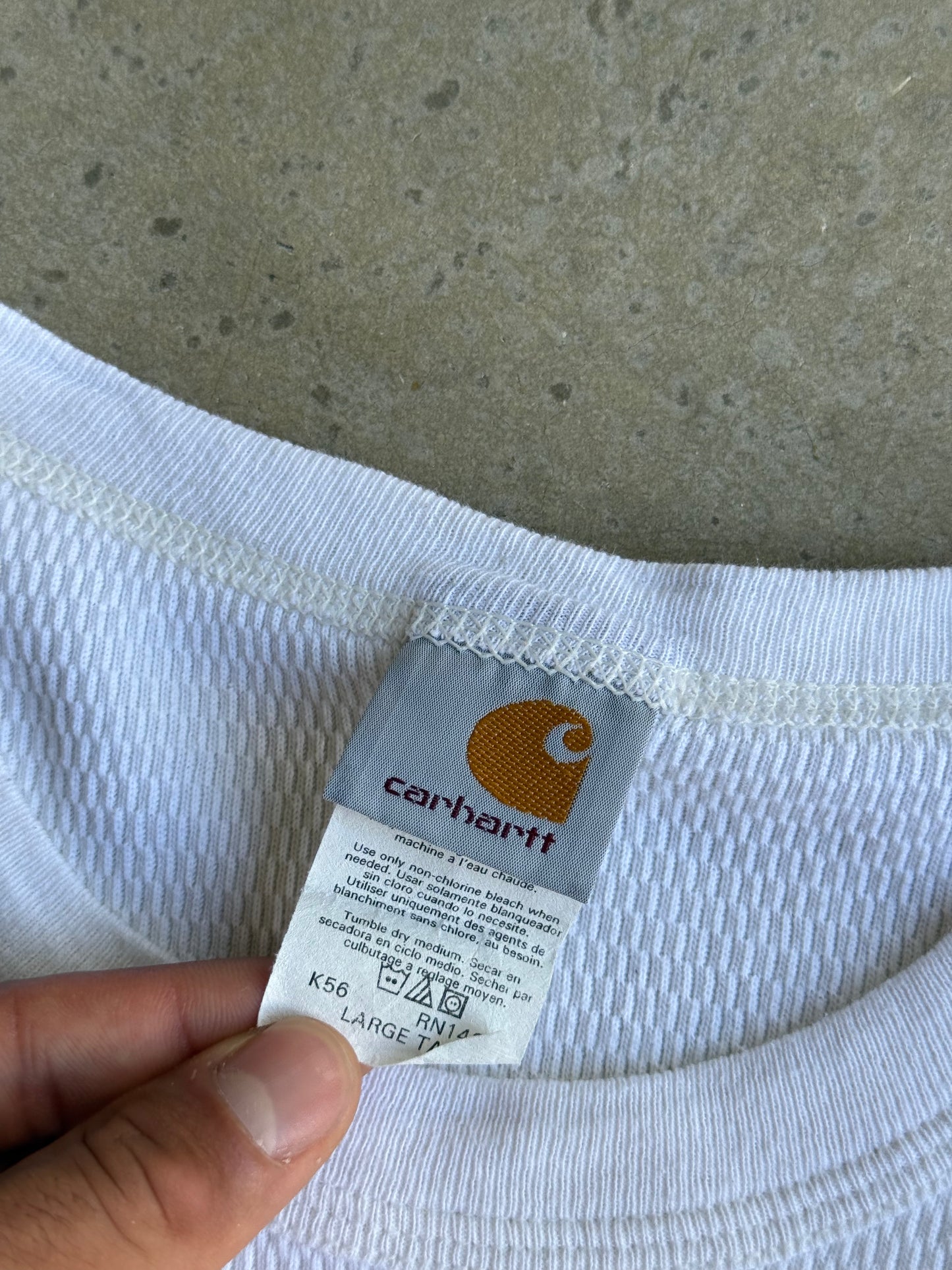 Vintage 90s Long Sleeve Thermal Tee - M