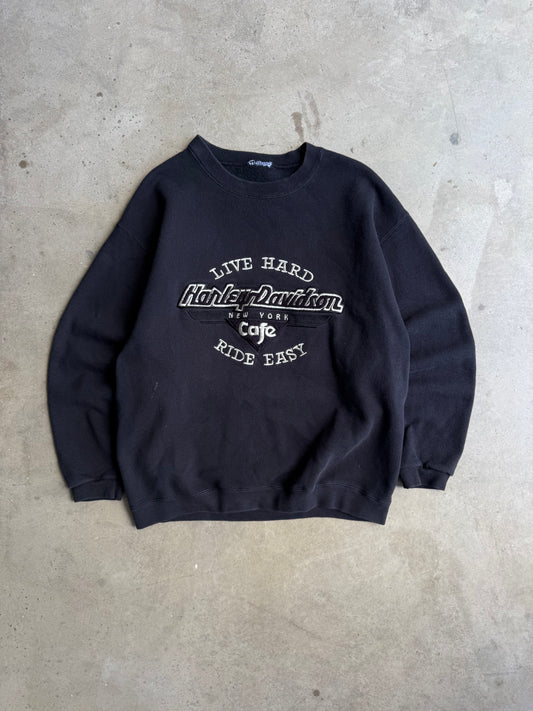 Vintage Harley Davidson Cafe Crew - L