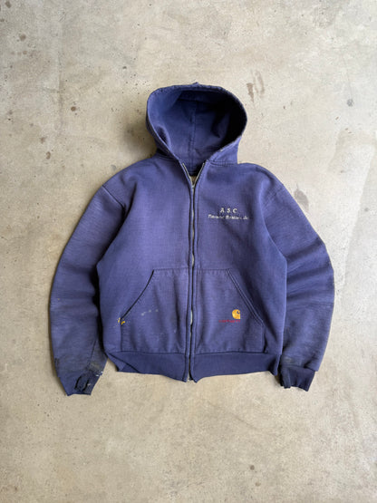 Vintage 90s Thermal Lined Carhartt Zip Up Hoodie -  M