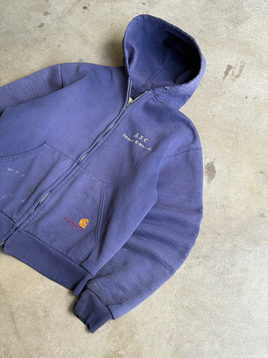Vintage 90s Thermal Lined Carhartt Zip Up Hoodie -  M