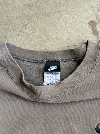 Vintage 2000s Faded Taupe Nike Crew - L
