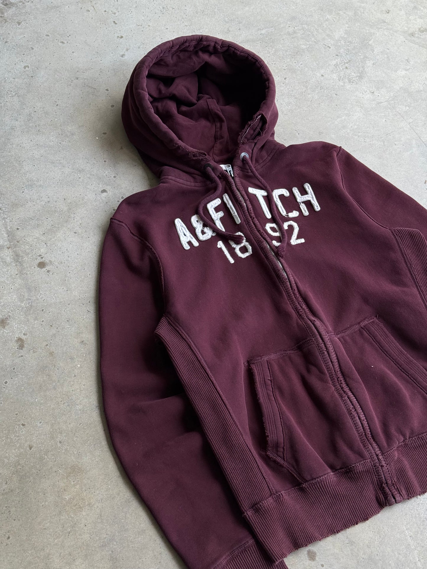 Vintage 2000s Abercombie & Fitch Zip Up Hoodie - XL