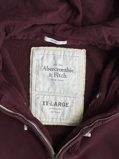 Vintage 2000s Abercombie & Fitch Zip Up Hoodie - XL