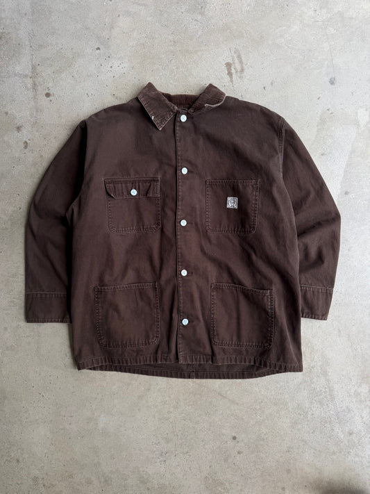 Vintage Brown Canvas Chore Jacket
