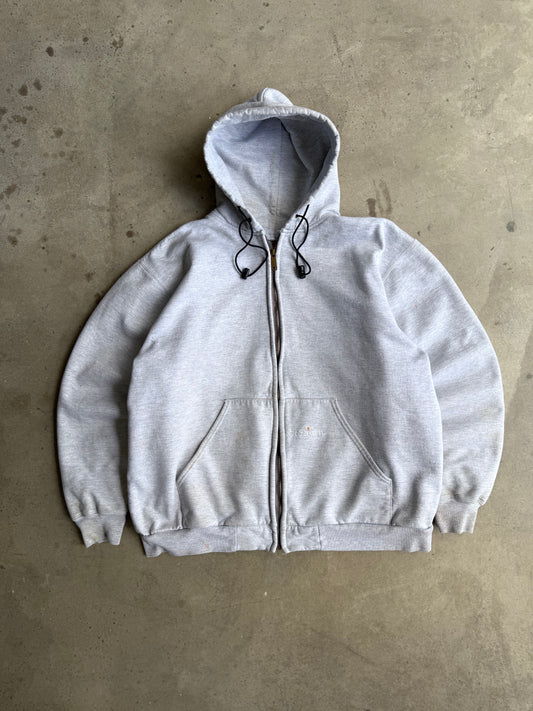 Vintage Carhartt Thermal Lined Zip Up Hoodie - XL