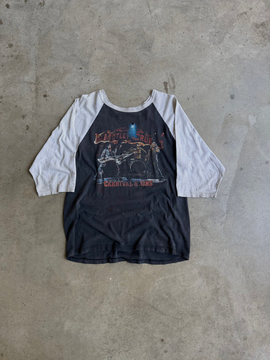 Vintage Faded Motley Crue Baseball Tee - L