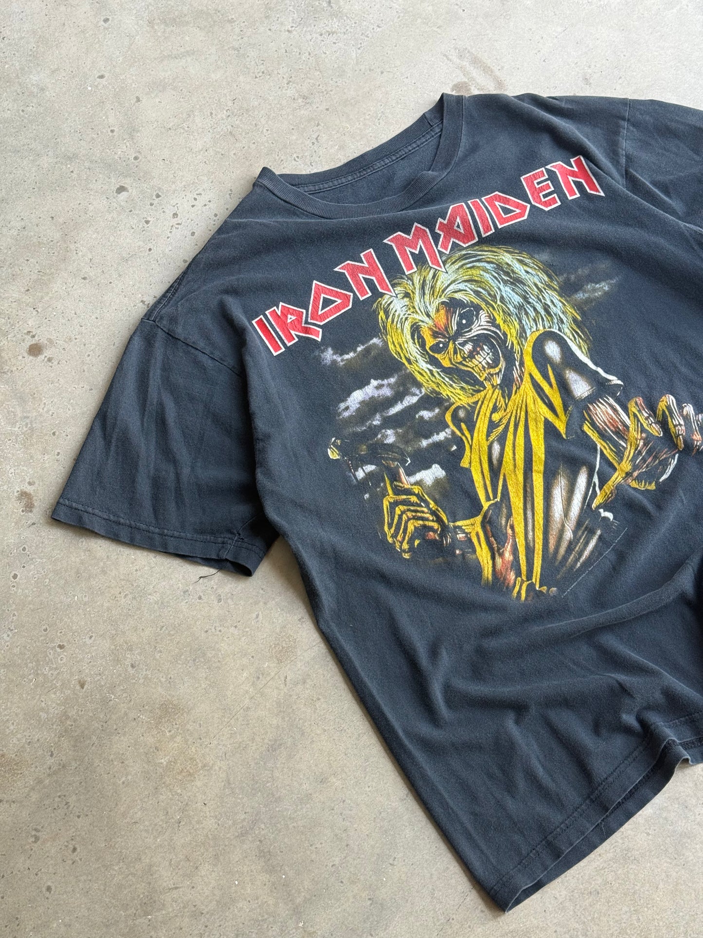 Vintage Faded Iron Maiden Tee - L