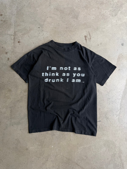 Vintage 90s Drunk Tee - M