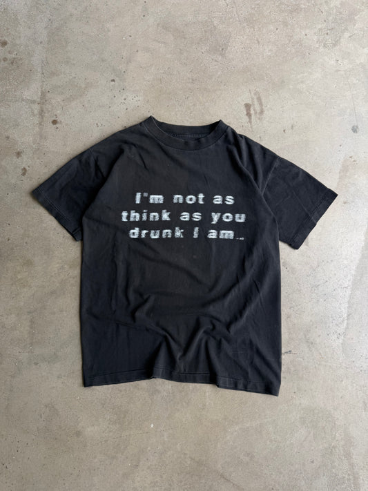 Vintage 90s Drunk Tee - M