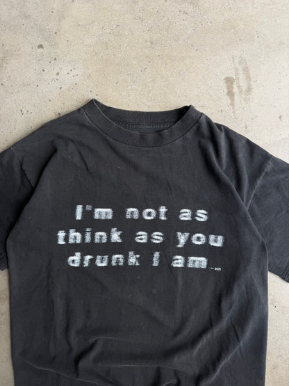 Vintage 90s Drunk Tee - M