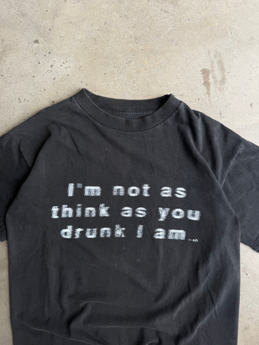 Vintage 90s Drunk Tee - M