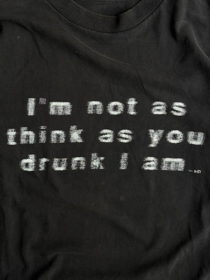 Vintage 90s Drunk Tee - M