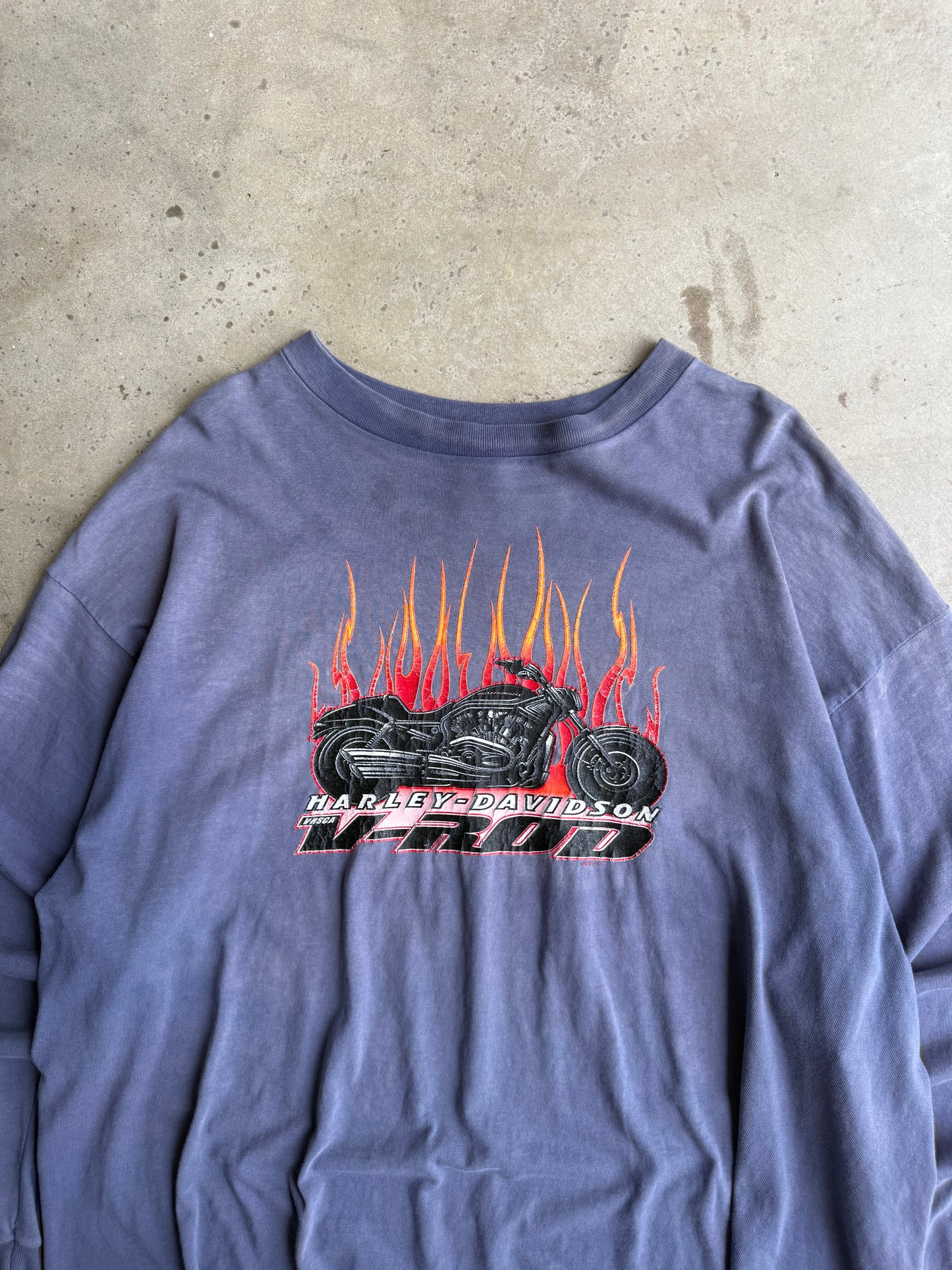 Vintage Faded Harley Davidson Long Sleeve Tee - XXL