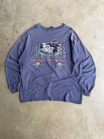 Vintage Faded Harley Davidson Long Sleeve Tee - XXL