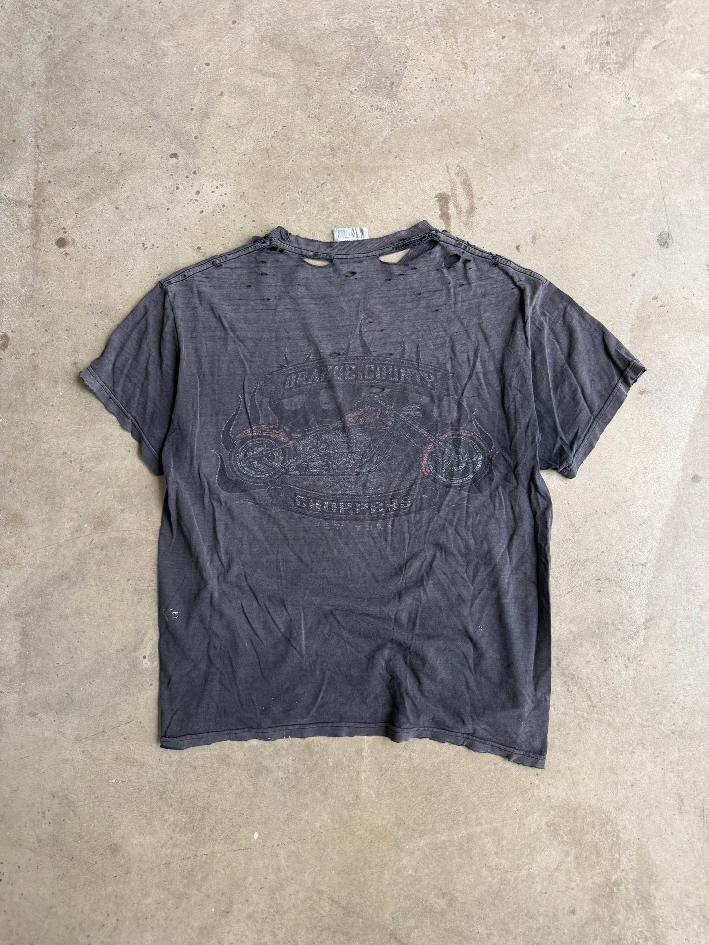 Vintage Faded & Distressed Occ Tee - M