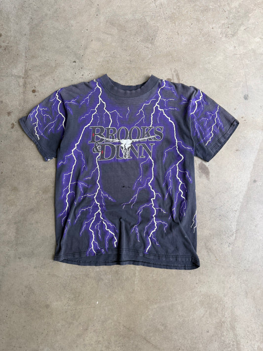 Vintage Faded & Distressed Brooks And Duns Tee - L