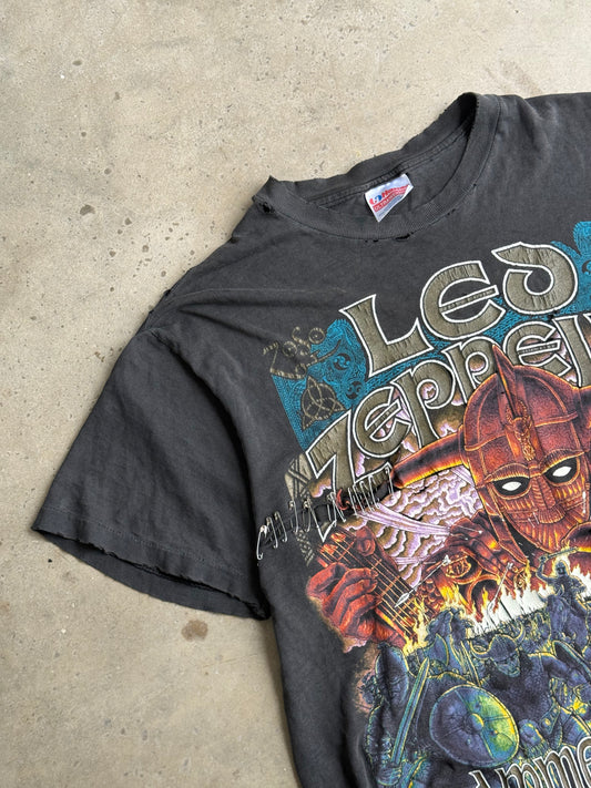 Vintage  Distressed Led Zeppelin Band Tee - M