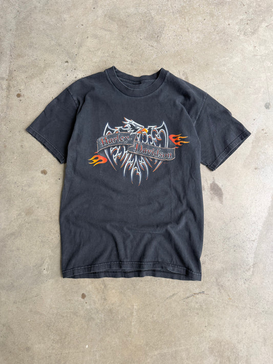 Vintage  Harley Davidson Flame Tee - XS