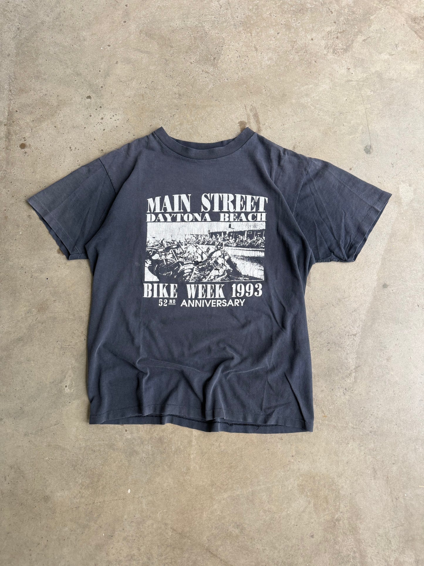 Vintage Faded Daytona Bike Week Tee - L