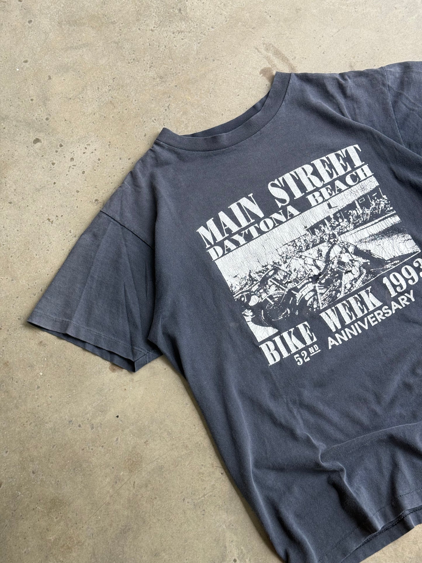 Vintage Faded Daytona Bike Week Tee - L